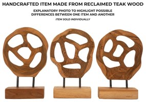 Fa szobor (magasság 27 cm) Lubang – Mauro Ferretti