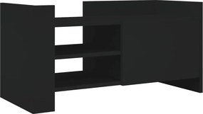 vidaXL fekete szerelt fa TV-szekrény 80 x 35 x 40 cm