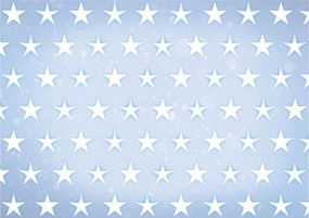 Fotótapéta flizelina Absztrakt csillagok kék fehér bokeh háttér 400x280 +ragasztó