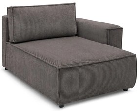 Világosbarna kordbársony kanapé modul (jobb oldali) Nihad modular – Bobochic Paris