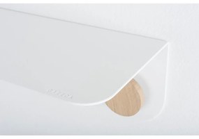 Hook fehér fali polc 2 akasztóval, hossza 60 cm - Gazzda