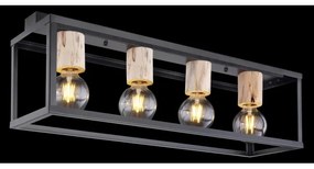Globo 15476-4D - Mennyezeti lámpa HAGAR 4xE27/60W/230V