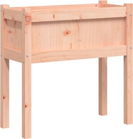 vidaXL tömör duglászfenyő kerti virágláda lábakkal 70 x 31 x 70 cm