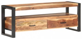 tömör fa TV-szekrény mézszínű felülettel 120 x 35 x 45 cm