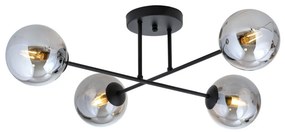 EMIBIG 1245-4 ROMA Loft Mennyezeti Lámpa Fekete, Grafit E14 IP20