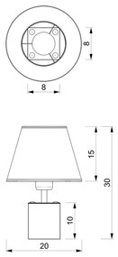 Asztali lámpa SODER 1xE27/60W/230V