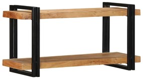 fali polc 90x33x45 cm tömör fa akácfa