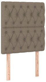 tópszínű szövet LED-es fejtámla 80x7x118/128 cm
