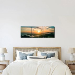 Napkelte a tenger felett (órával) (90x30 cm)