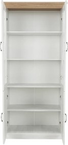 vitrines szekrény, északi sosna/vadtölgy, ROYAL W4D