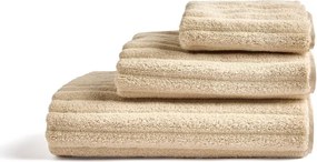 Bézs frottír pamut törölköző 50x90 cm Navira – Kave Home