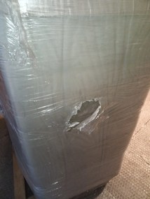 AKCIÓ Krémszínű kihúzható sarokkanapé ZENA, kétoldalas II. osztály