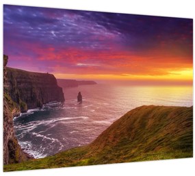 Üveg kép - Cliffs of Moher (70x50 cm)