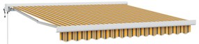 Automatikus Behúzható Napellenző Csíkos Multicolor 300x250 cm