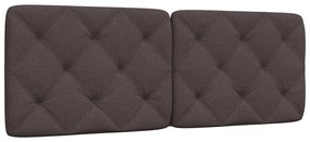 sötétbarna szövet fejtámla párna 140 cm