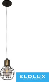 ELDLUX Függeszték E27 fekete