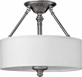 Hinkley HK-SUSSEX-SF - SUSSEX felületre szerelhető csillár, 3x E27/60W/230V, matt króm