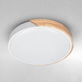 Brilagi - LED dimmelhető lámpa PILANA LED/48W/230V tölgy/fehér átm. 40 cm + távirányító