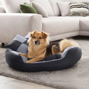 PESTUFF Kutyafekhely 75 x 80 x 20cm szürke/fekete