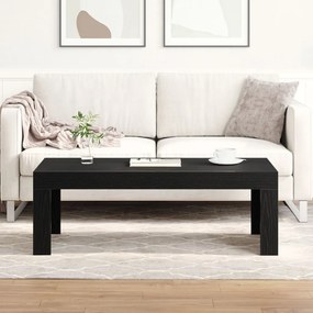 Fekete Tölgy Kávézóasztal 102x50x35 cm Műanyag Fa