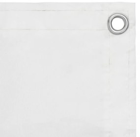 fehér oxford-szövet erkélyparaván 120 x 400 cm