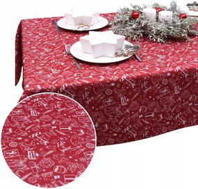 Abrosz Karácsonyi BN25 – Piros 283-2 Foltálló 400x140 Karácsony