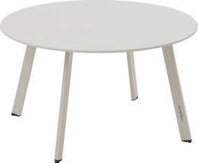 Kerti Asztal Fém Krémszínű 40 x 70 CM Kerek Minimalista