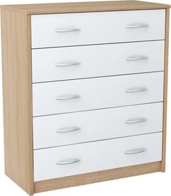 Praktikus cipőtartó IBOJA - sonoma tölgy / fehér