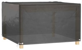 négyzet alakú kerti bútorhuzat 8 fűzőlyukkal 125 x 125 x 75 cm