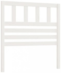 fehér tömör fenyőfa ágyfejtámla 81 x 4 x 100 cm