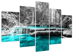 Téli folyó képe (150x105 cm)