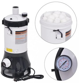 medence szűrőszivattyú 185 W, 4,4 m³/h