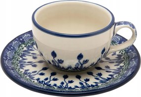 100 ml-es eszpresszó csésze csészealjjal Ceramika Artystyczna Bolesławiec 1825