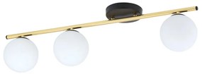 EMIBIG 1252-3 MONZA Glamour Mennyezeti Lámpa Fehér, Fekete, Arany E14 IP20