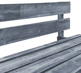 Fenyőfa kerti raklapkanapé homokszínű párnákkal