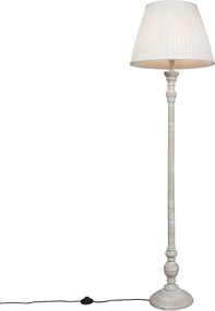 Okos állólámpa szürke, fehér harmonika árnyékolóval, Wi-Fi A60 - Classico