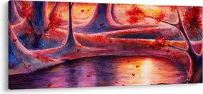 Egy varázslatos erdő képe (120x50 cm)