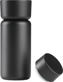 Fekete rozsdamentes acél termobögre 400 ml Singles – Zone
