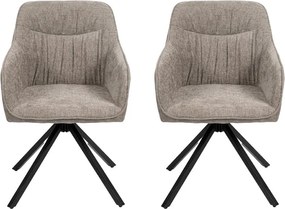 Avenberg LARO Étkezőszék szett - 2db, forgó, szürke