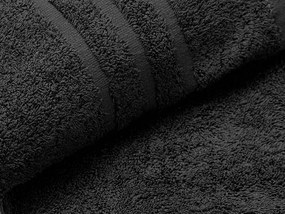Comfort Maxi 100x180 cm fekete fürdőlepedő, 100% pamut