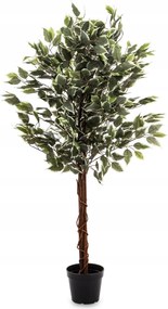 Fikusz Magas Dekoratív Növény Mesterséges Fa Bokor Cserépben 130 cm