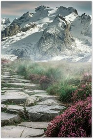 Poszterek 60x90 Hegyi kilátás Tájkép Köd