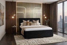 DIDI ágy 180x200 cm Fekete Matraccal