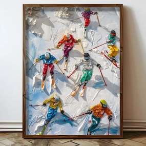 HUM075 keretezett MDF falikép, 50 x 70 cm