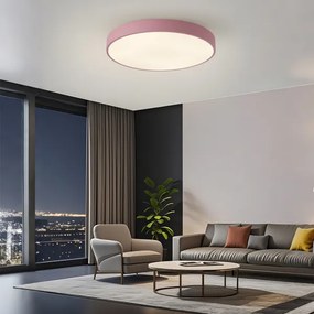 Brilagi - LED dimmelhető mennyezeti lámpa POOL LED/60W/230V 3000-6000K 60 cm rózsaszín+távirányító