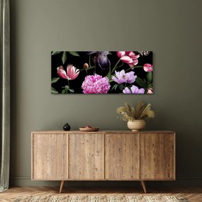 Kép - Virágok illusztrációja (120x50 cm)
