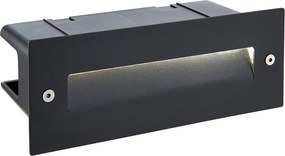 ENDON 78644 SEINA Kültéri Falba Építhető Lámpa Fekete LED IP44