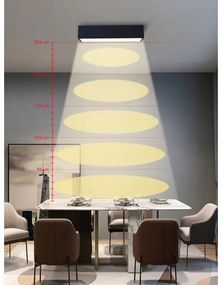 Immax NEO 07074-60-LED Dimmelhető mennyezeti lámpa CANTO 34W/230V fekete Tuya + távirányító