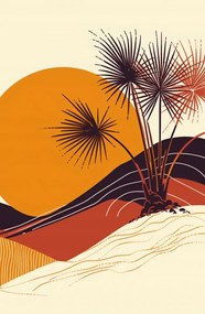 Poszter 53x81cm Napsütötte horizont