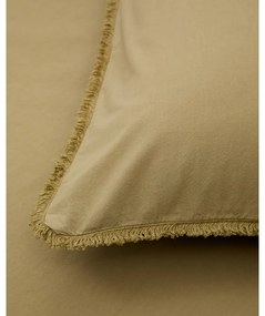 Sárga-zöld egyszemélyes hosszabbított pamut-perkál ágyneműhuzat 150x220 cm Sifinia – Kave Home